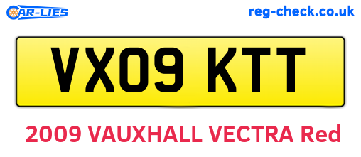 VX09KTT are the vehicle registration plates.