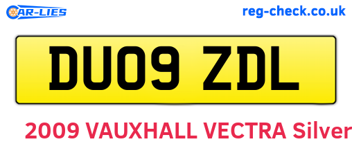 DU09ZDL are the vehicle registration plates.