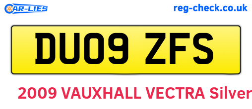 DU09ZFS are the vehicle registration plates.