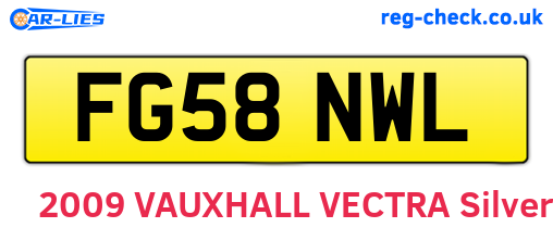 FG58NWL are the vehicle registration plates.