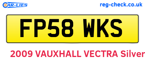 FP58WKS are the vehicle registration plates.