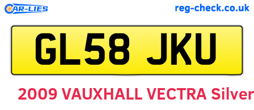 GL58JKU are the vehicle registration plates.