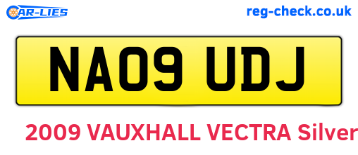 NA09UDJ are the vehicle registration plates.