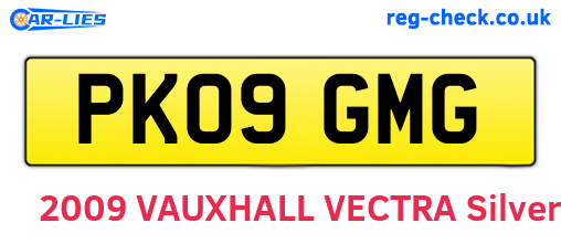 PK09GMG are the vehicle registration plates.