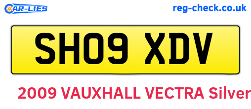 SH09XDV are the vehicle registration plates.