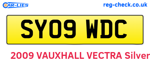 SY09WDC are the vehicle registration plates.