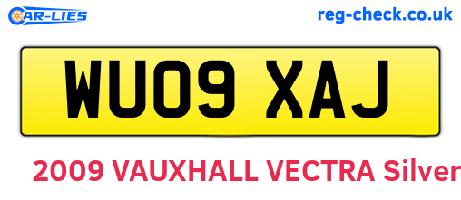 WU09XAJ are the vehicle registration plates.