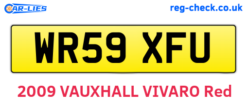 WR59XFU are the vehicle registration plates.