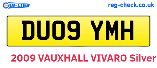 DU09YMH are the vehicle registration plates.