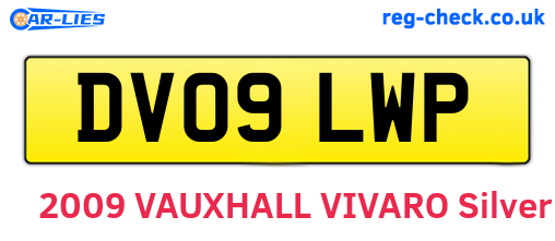 DV09LWP are the vehicle registration plates.