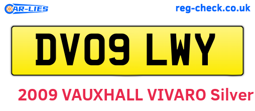 DV09LWY are the vehicle registration plates.