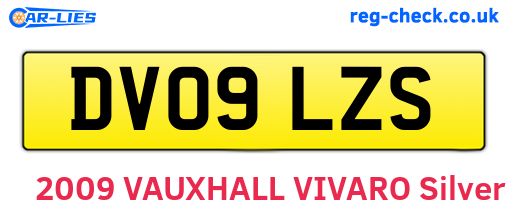 DV09LZS are the vehicle registration plates.