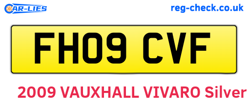 FH09CVF are the vehicle registration plates.