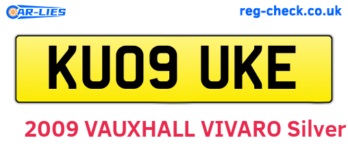 KU09UKE are the vehicle registration plates.