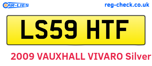 LS59HTF are the vehicle registration plates.