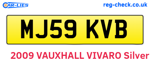 MJ59KVB are the vehicle registration plates.