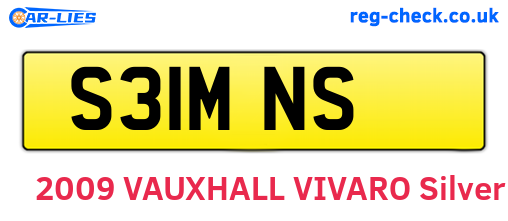 S31MNS are the vehicle registration plates.