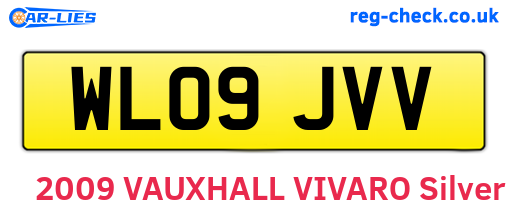 WL09JVV are the vehicle registration plates.