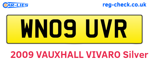 WN09UVR are the vehicle registration plates.