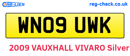 WN09UWK are the vehicle registration plates.