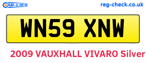 WN59XNW are the vehicle registration plates.