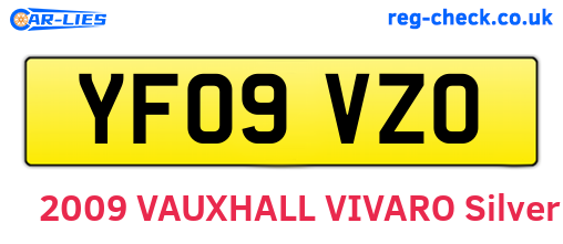 YF09VZO are the vehicle registration plates.
