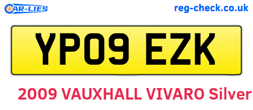 YP09EZK are the vehicle registration plates.