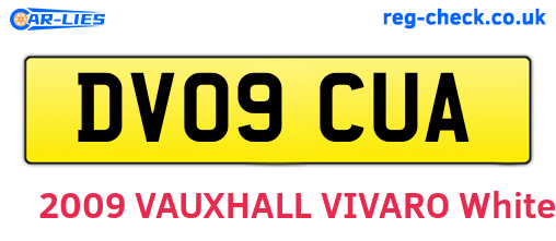 DV09CUA are the vehicle registration plates.
