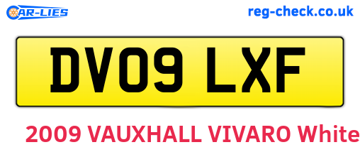 DV09LXF are the vehicle registration plates.