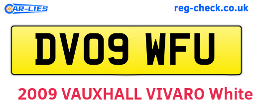 DV09WFU are the vehicle registration plates.