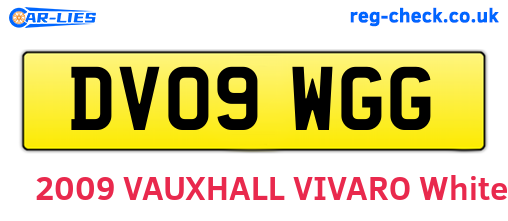 DV09WGG are the vehicle registration plates.