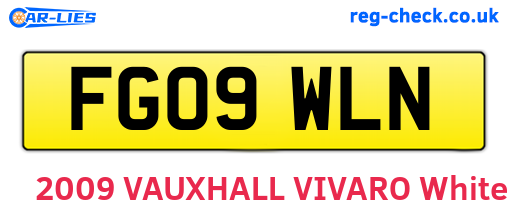 FG09WLN are the vehicle registration plates.