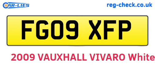 FG09XFP are the vehicle registration plates.
