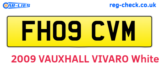 FH09CVM are the vehicle registration plates.