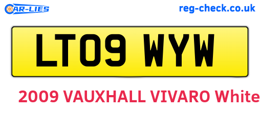 LT09WYW are the vehicle registration plates.