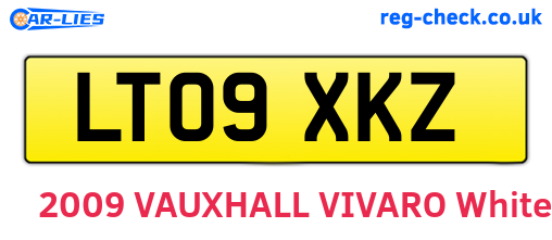 LT09XKZ are the vehicle registration plates.