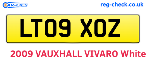 LT09XOZ are the vehicle registration plates.