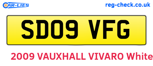 SD09VFG are the vehicle registration plates.