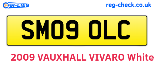 SM09OLC are the vehicle registration plates.