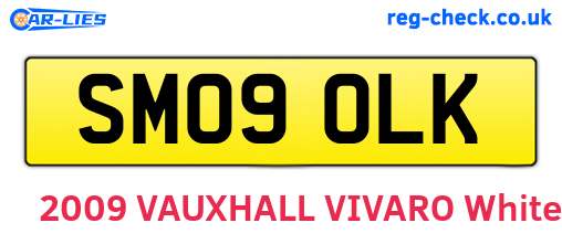 SM09OLK are the vehicle registration plates.