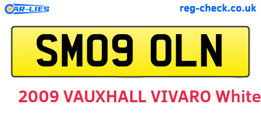 SM09OLN are the vehicle registration plates.