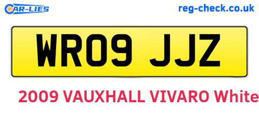 WR09JJZ are the vehicle registration plates.