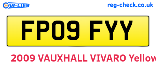 FP09FYY are the vehicle registration plates.