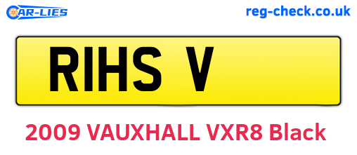 R1HSV are the vehicle registration plates.