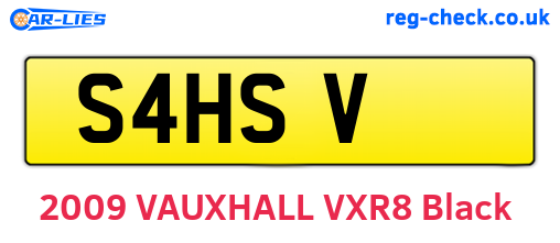 S4HSV are the vehicle registration plates.
