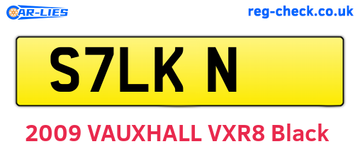 S7LKN are the vehicle registration plates.