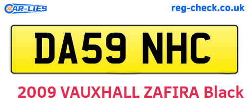 DA59NHC are the vehicle registration plates.