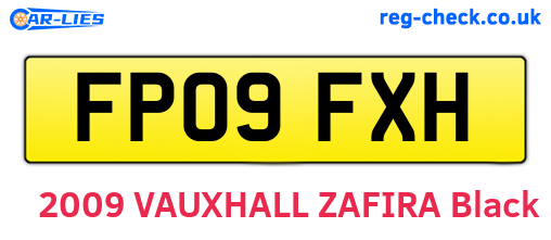 FP09FXH are the vehicle registration plates.
