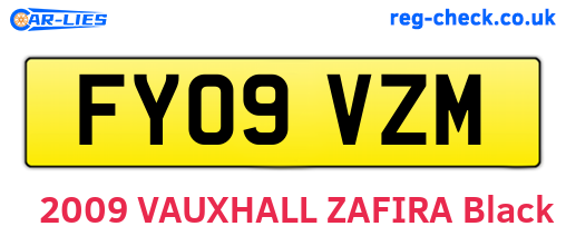 FY09VZM are the vehicle registration plates.