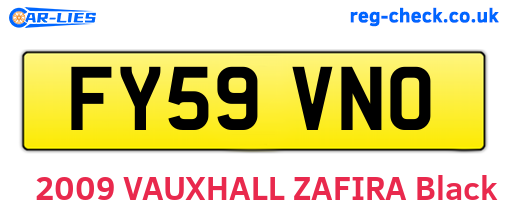 FY59VNO are the vehicle registration plates.